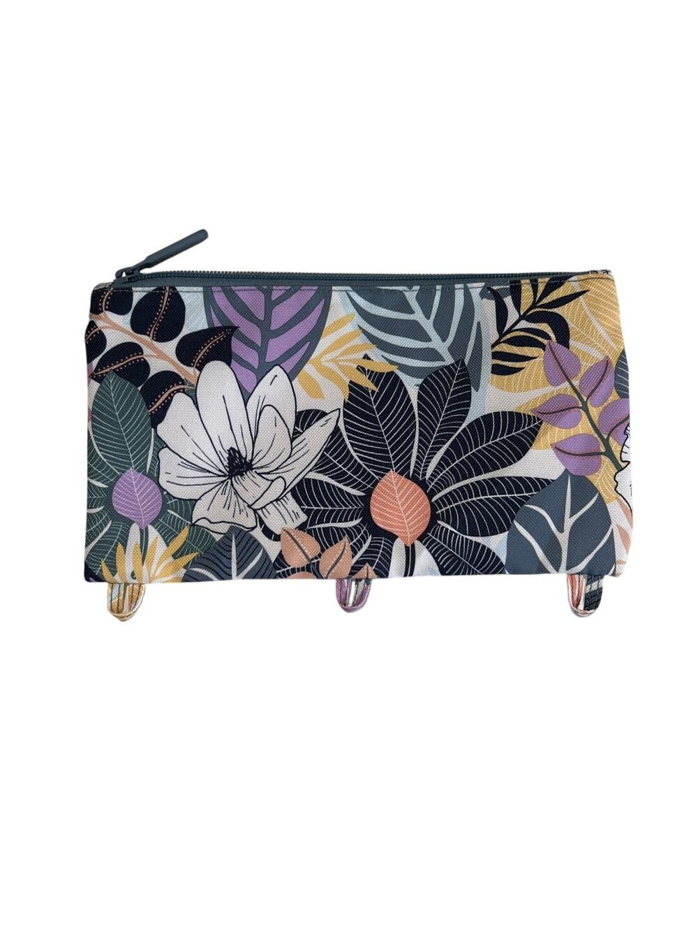 Vera Bradley Floral Zip Pencil Pouch 10" x 5.5" School Work Binder Planner Boho